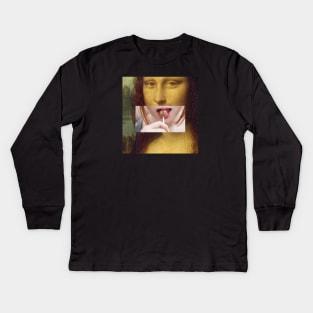 Mona Lisa Kids Long Sleeve T-Shirt